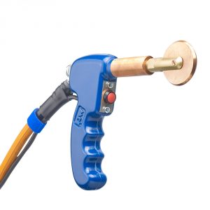 PW poke welding gun with roll spot wheel